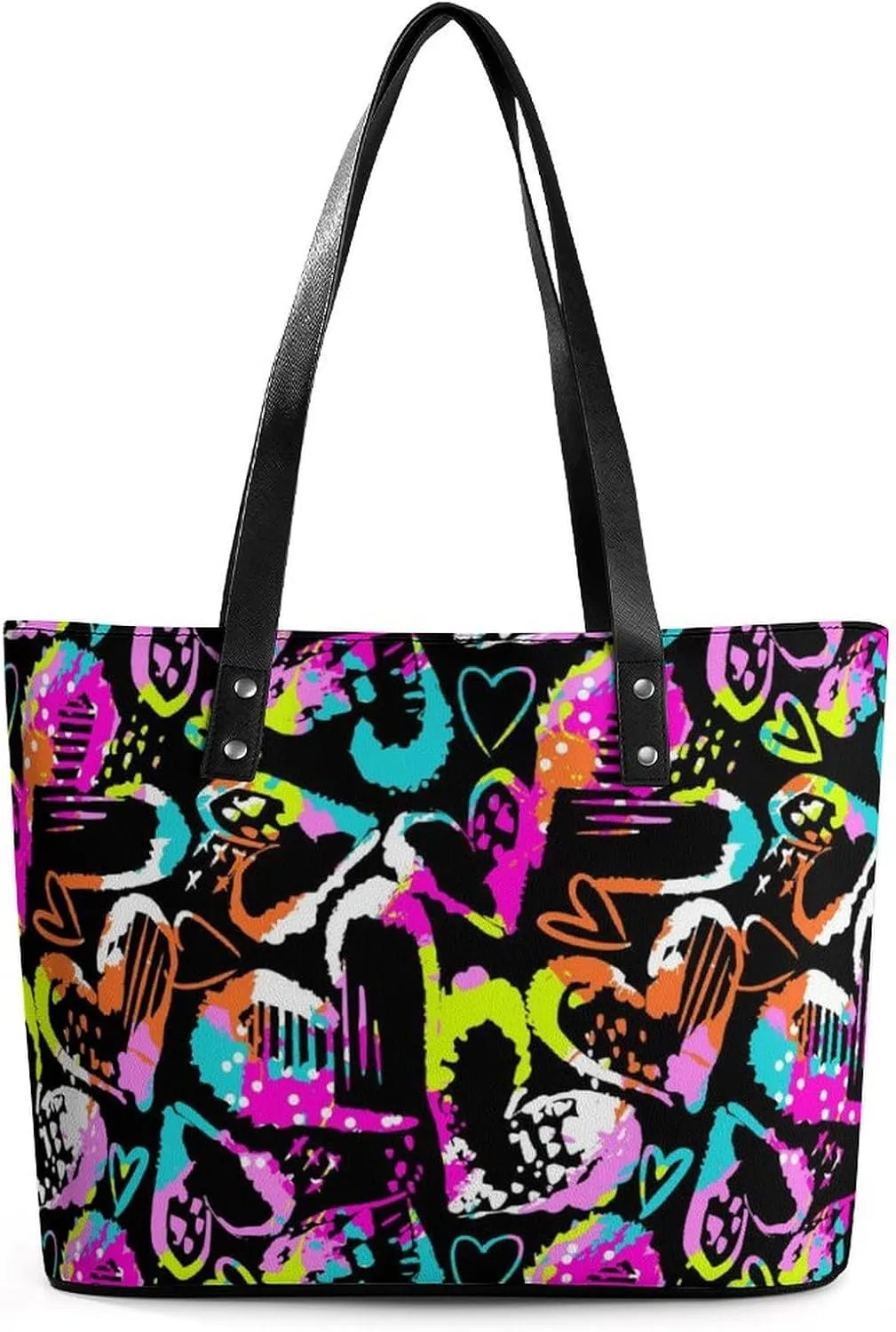 Large Tote Bag Fashion Handbag With Zipper For Women And Men