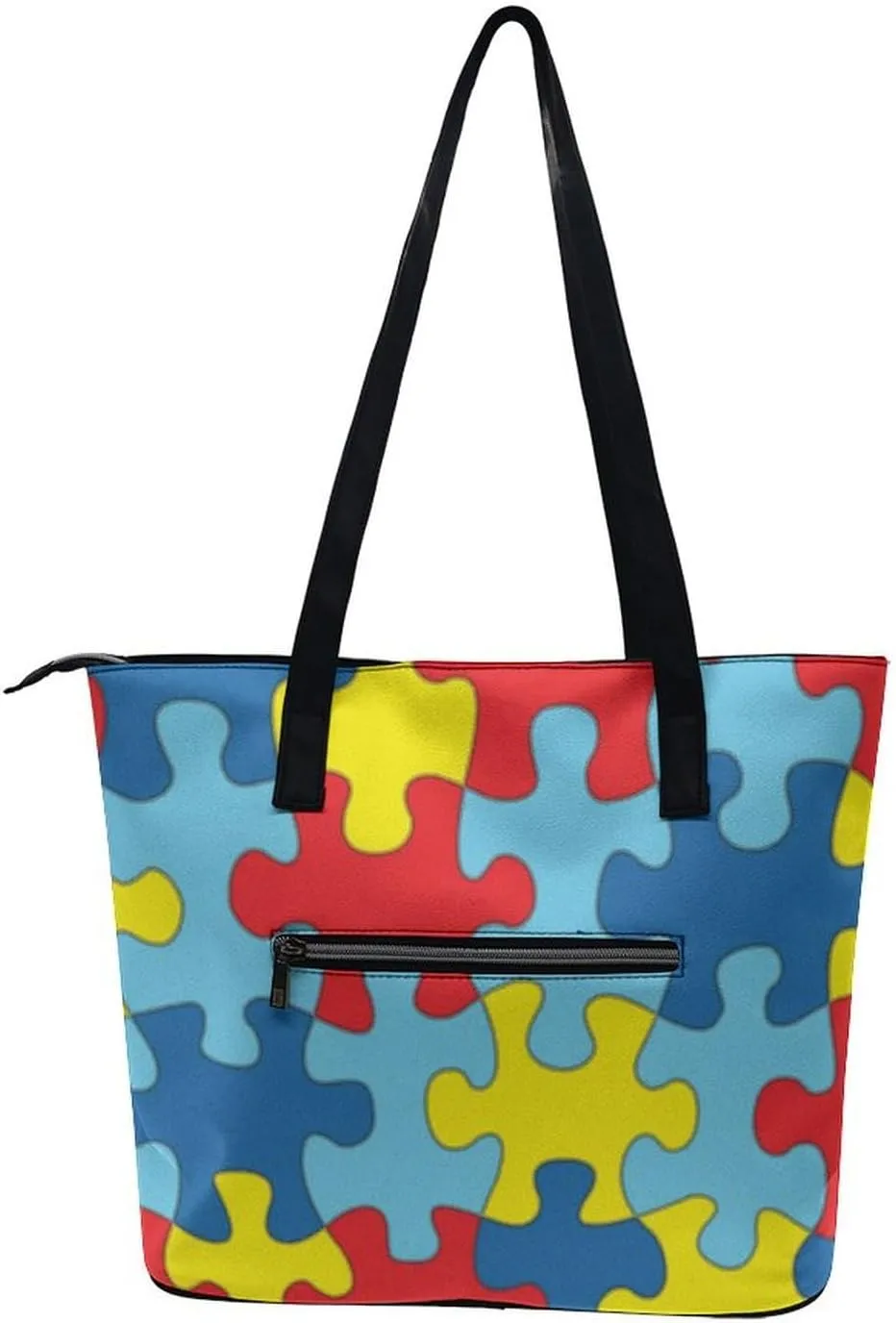Large Tote Bag Fashion Handbag With Zipper For Women And Men