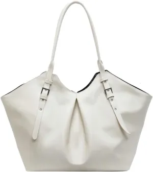Large Tote Bag Women Trendy PU Leather Shoulder Purses Satchel Oversize Casual Handbags Work Dating College 2025