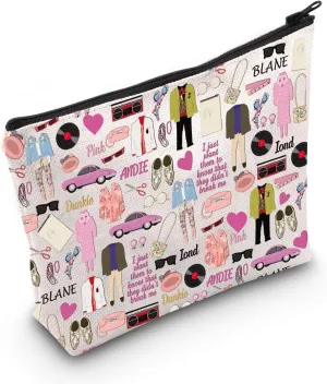 LEVLO Pretty Woman Travel Cosmetic Bag 80's Fashion Candles Movie Storage Case Women Party 80's Pop Culture Gift (Yellow Yi)