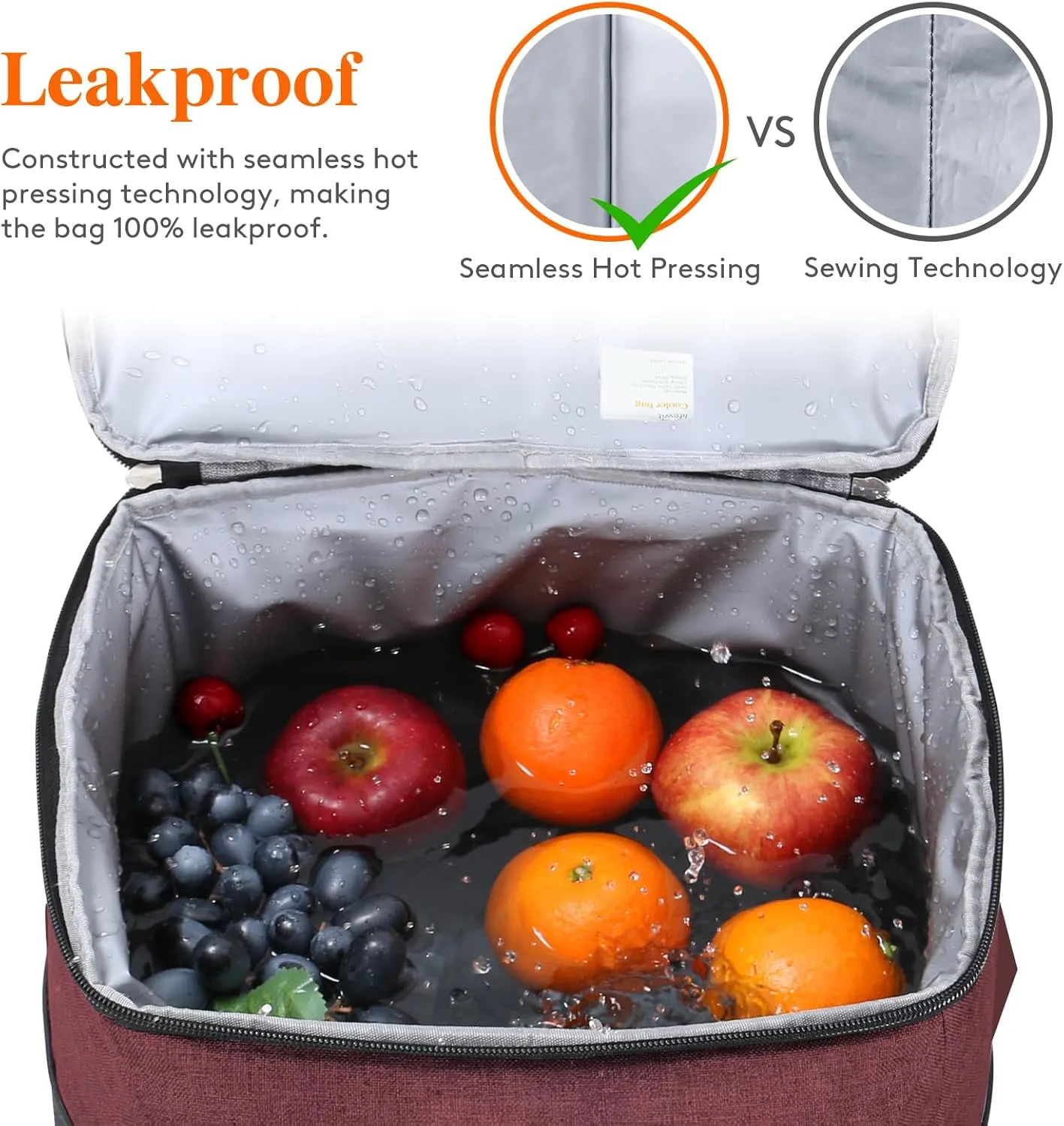 Lifewit Cooler Bag 30/50/60 Cans Collapsible and Insulated Large Lunch Bag Leakproof Soft Cooler Portable Tote for Camping/BBQ/Family Outdoor Activities