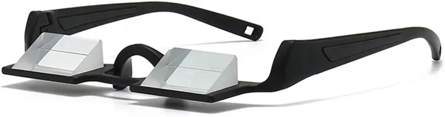 Lightweight Belay Glasses for Rock Climbing | High-Transparency Prism Optics | Comfortable & Durable Belaying Eyewear Compatible with Sunglasses(B)