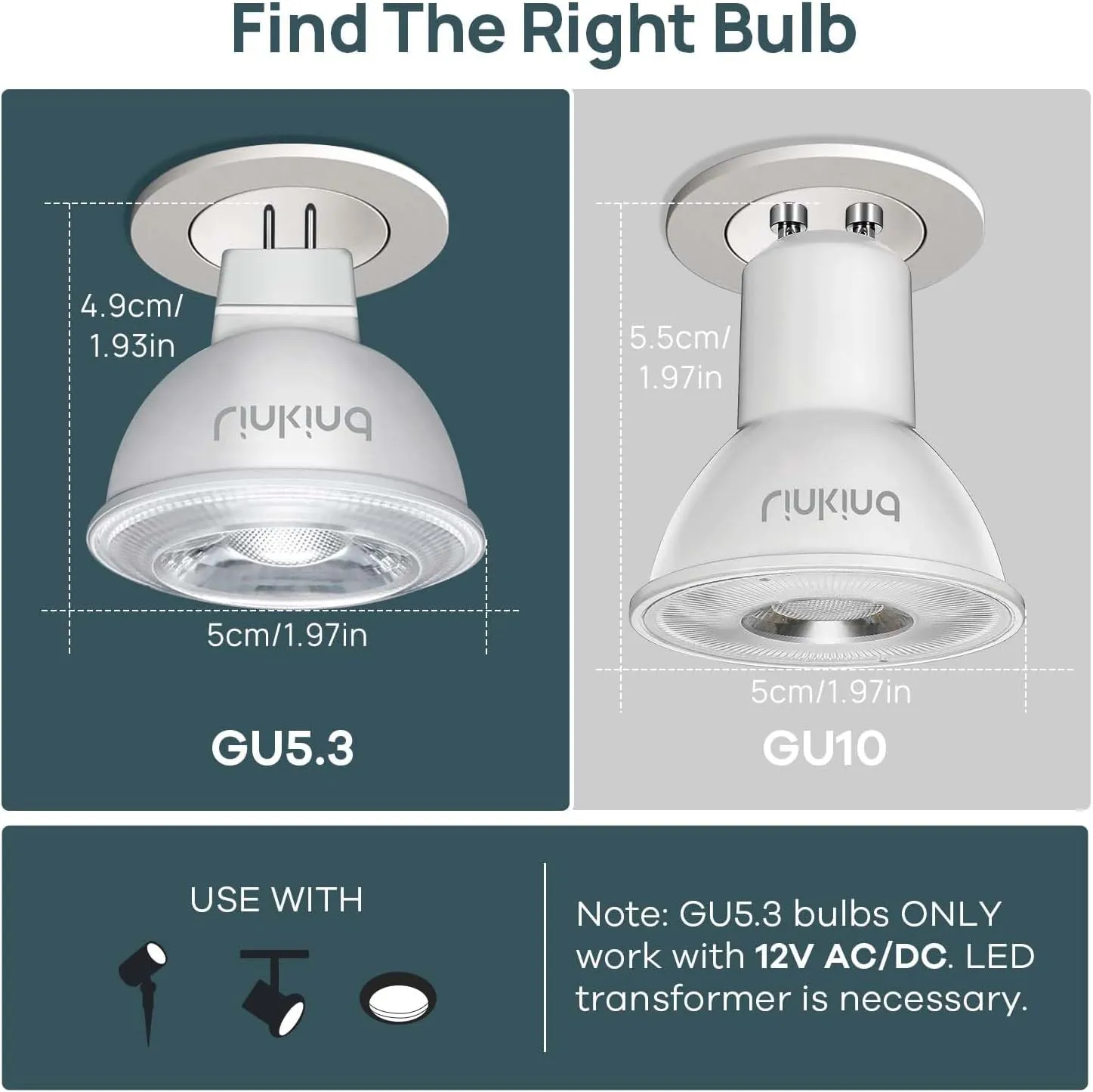 Linkind MR16 LED Bulb Dimmable, GU5.3 Bi-Pin Base LED Light Bulbs, 6.5W (70W Equivalent) 3000K Soft White 640lm MR16 LED Spot Lights, Recessed, Tracking Lights, 12V Low Voltage, 6 Packs