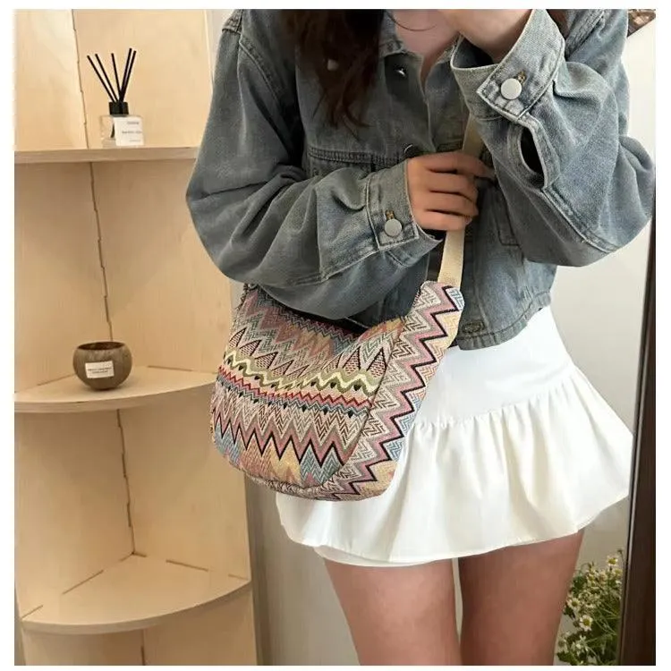 Livia | Women's Bohemian Canvas Crossbody Messenger Bag