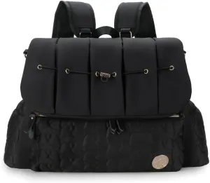 Lmbabter Diaper Bag Backpack Convertible Messenger Bag Travel Backpack Maternity Bags Stylish Baby Bag with Changing Pad for Mom (Black)