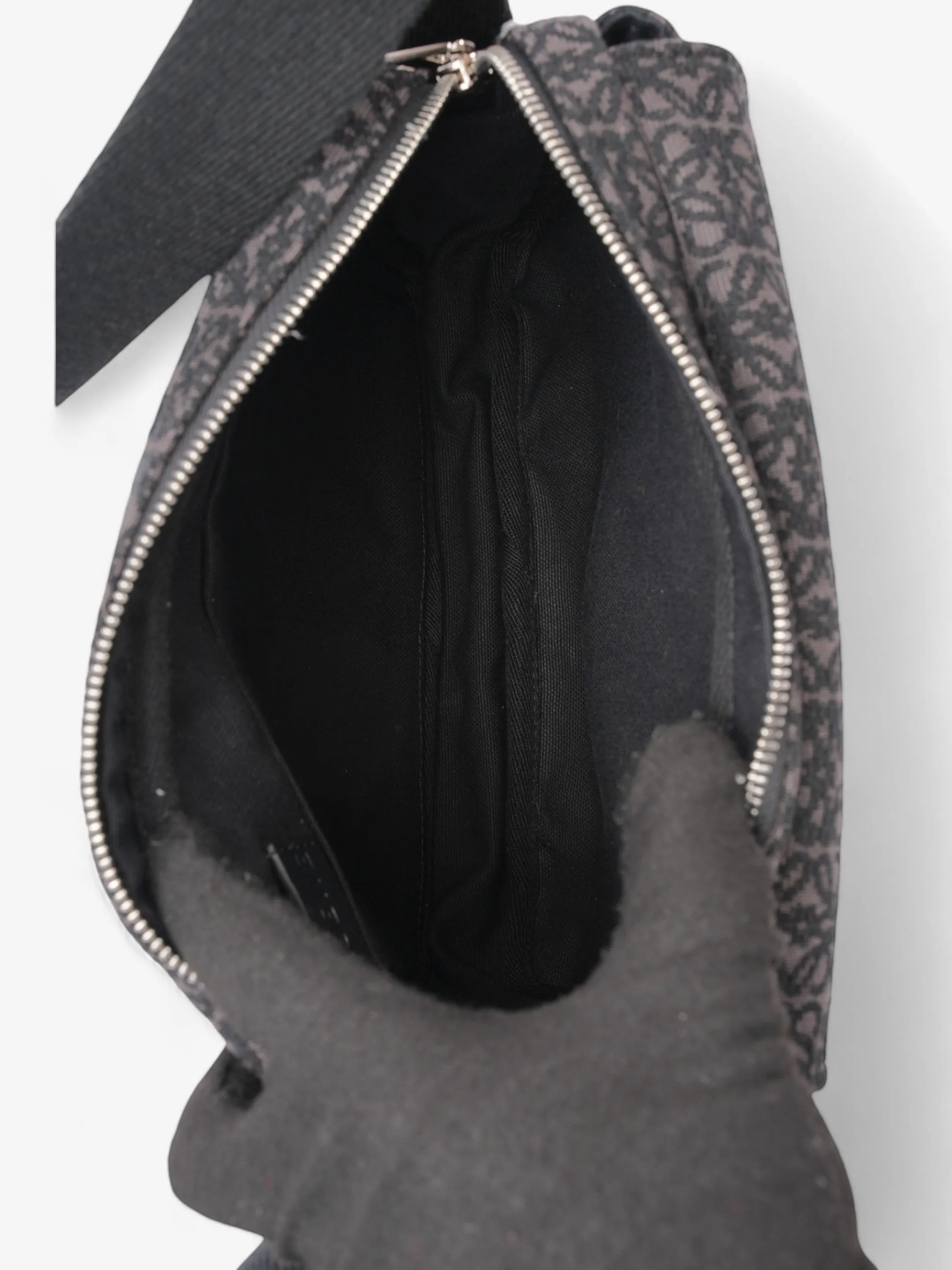 Loewe Anagram Messenger Bag Black Canvas Small