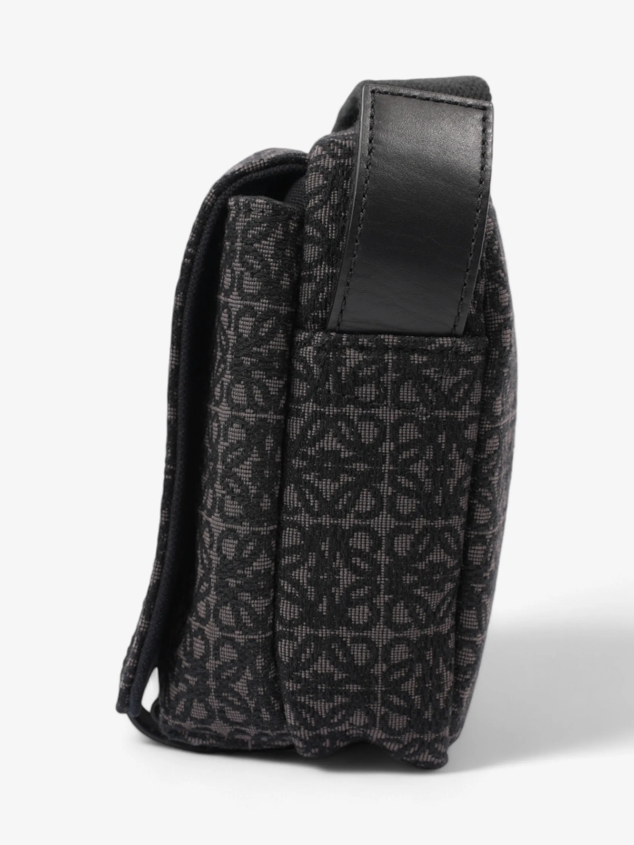 Loewe Anagram Messenger Bag Black Canvas Small