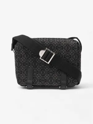 Loewe Anagram Messenger Bag Black Canvas Small