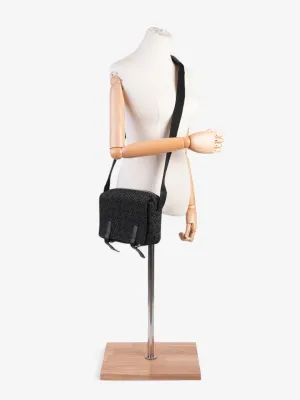 Loewe Anagram Messenger Bag Black Canvas Small