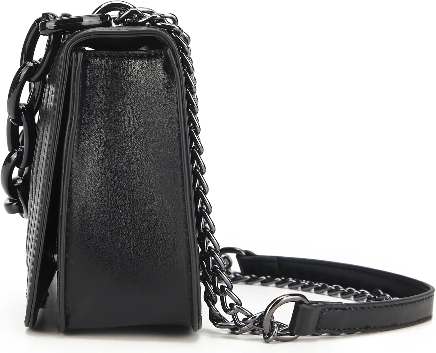 lola mae Crossbody Bags for Women Fashion Quilted Shoulder purse with Convertible Chain Strap Classic Satchel Handbag