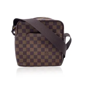LOUIS VUITTON Damier Ebene Canvas Olav Pm Messenger Bag N41442