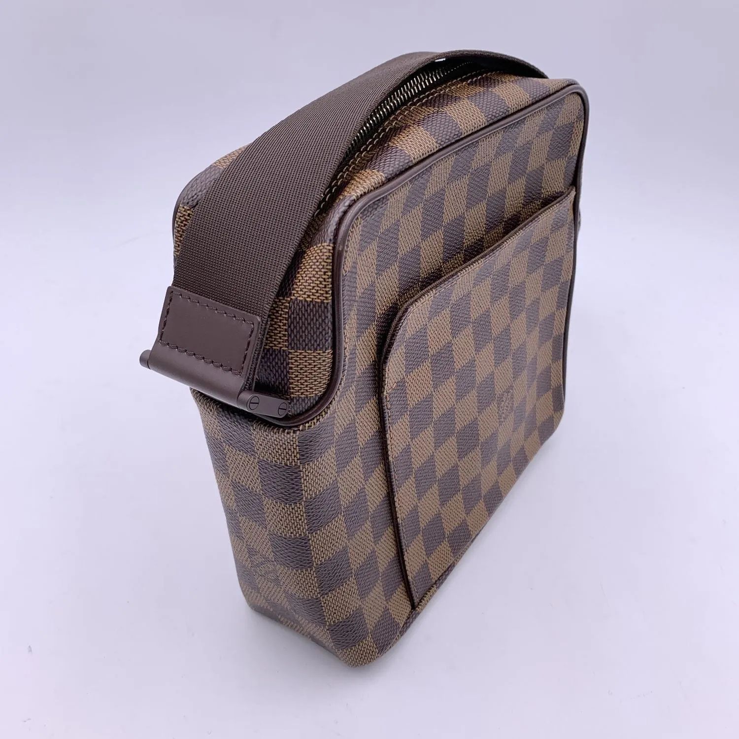 LOUIS VUITTON Damier Ebene Canvas Olav Pm Messenger Bag N41442