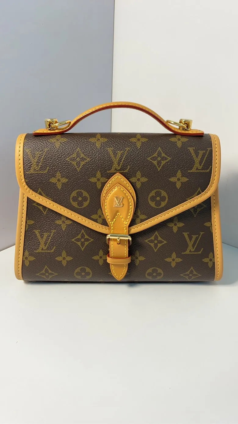 LOUIS VUITTON Monogram Canvas Messenger Bag Brown - Medium