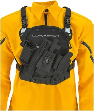 LS-1 Response Radio Chest Harness for 2 Way Radio & Electronics | Search & Rescue, Ski Patrol, Emergency Response - Black