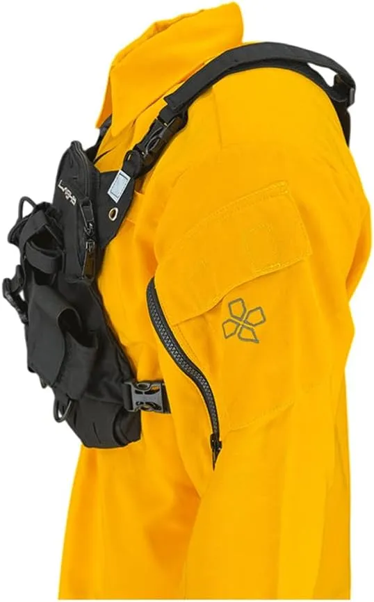 LS-1 Response Radio Chest Harness for 2 Way Radio & Electronics | Search & Rescue, Ski Patrol, Emergency Response - Black