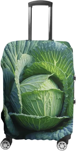 Luggage Cover for Travel Bright Cabbage Fashion Luggage Covers Washable Stretch Suitcases Protector Fits 19-32 Inch Luggage S