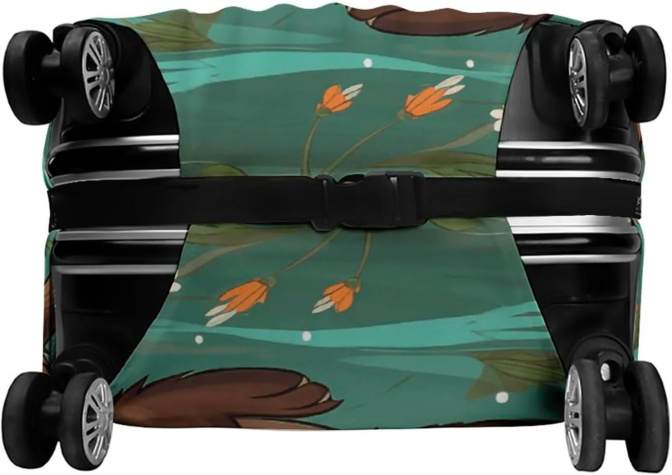 Luggage Cover for Travel, Cartoon Cute Otter Fashion Luggage Covers, Washable Stretch Suitcases Protector Fits 19-32 Inch Luggage L