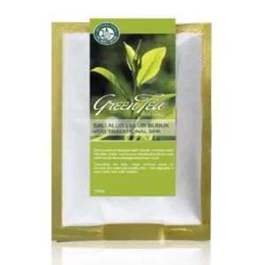 Lulur Bubuk Powder Scrub Green Tea VCA Traditional SPA, 100 gram (Pack of 2)