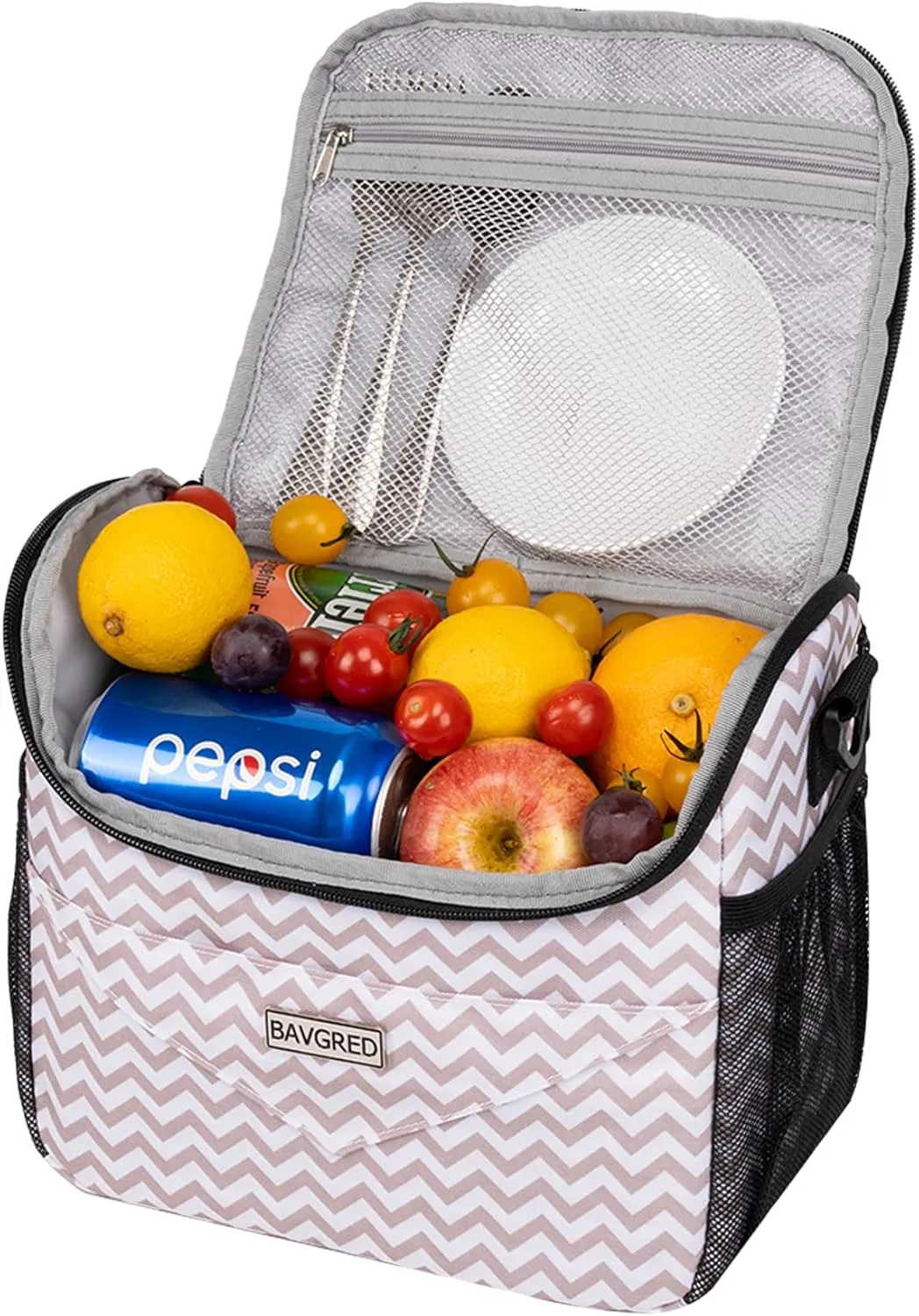 Lunch Bags for Women, Insulated Lunch Box Reusable Tote Lunch Bag for Office Picnic Camping-Leakproof Soft Mini Cooler Bag with Adjustable Shoulder Strap