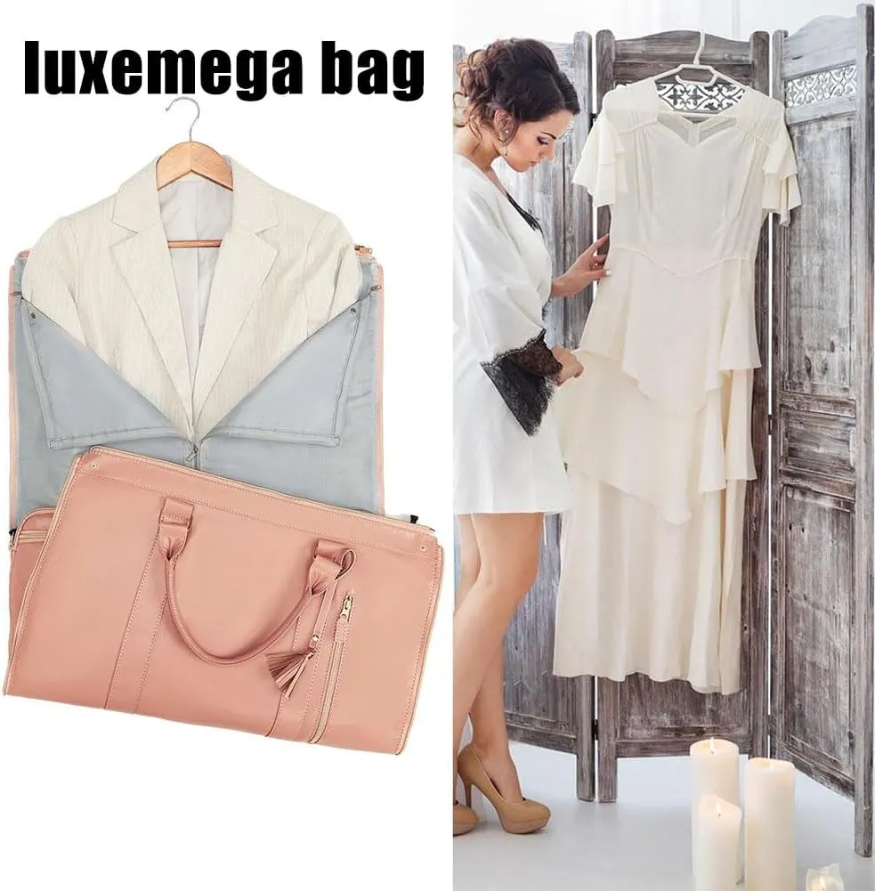 Luxemega Bag, 2 In 1 Luxemega Bag with Wheels, Luxemega Travel Bag Carry On, Convertible Duffel Bag Large Overnight Bags (C-03)