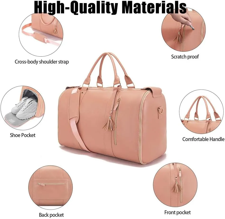 Luxemega Bag, 2 In 1 Luxemega Bag with Wheels, Luxemega Travel Bag Carry On, Convertible Duffel Bag Large Overnight Bags (C-03)