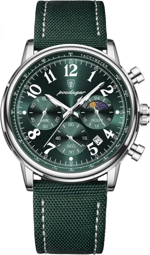 Luxury Military Sports Watch for Man Waterproof Luminous Chronograph Date Men's Multifunction Watches Quartz Nylon Leather Men Clock
