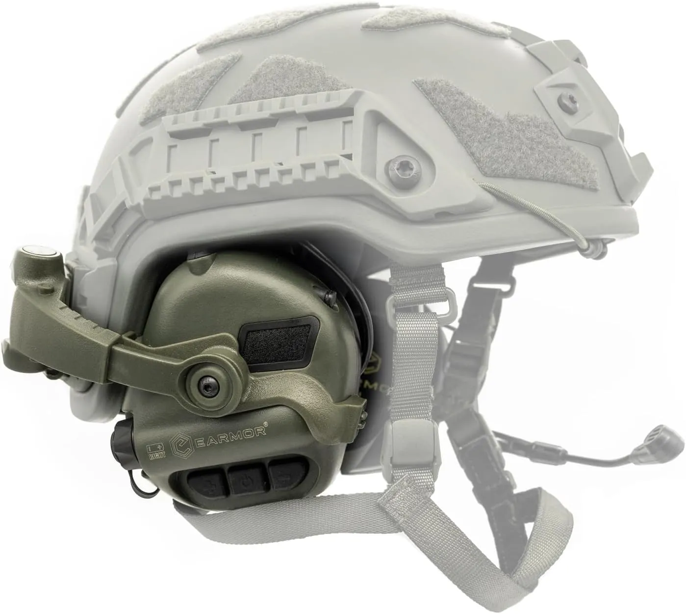 M32X Tactical Communication Headset with ARC Rail Helmet Mount Adapters - Noise-Canceling for Shooting and Outdoor Activities