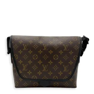 Macassar Brown Messenger in Monogram Coated Canvas, Lacquered Metal hardware