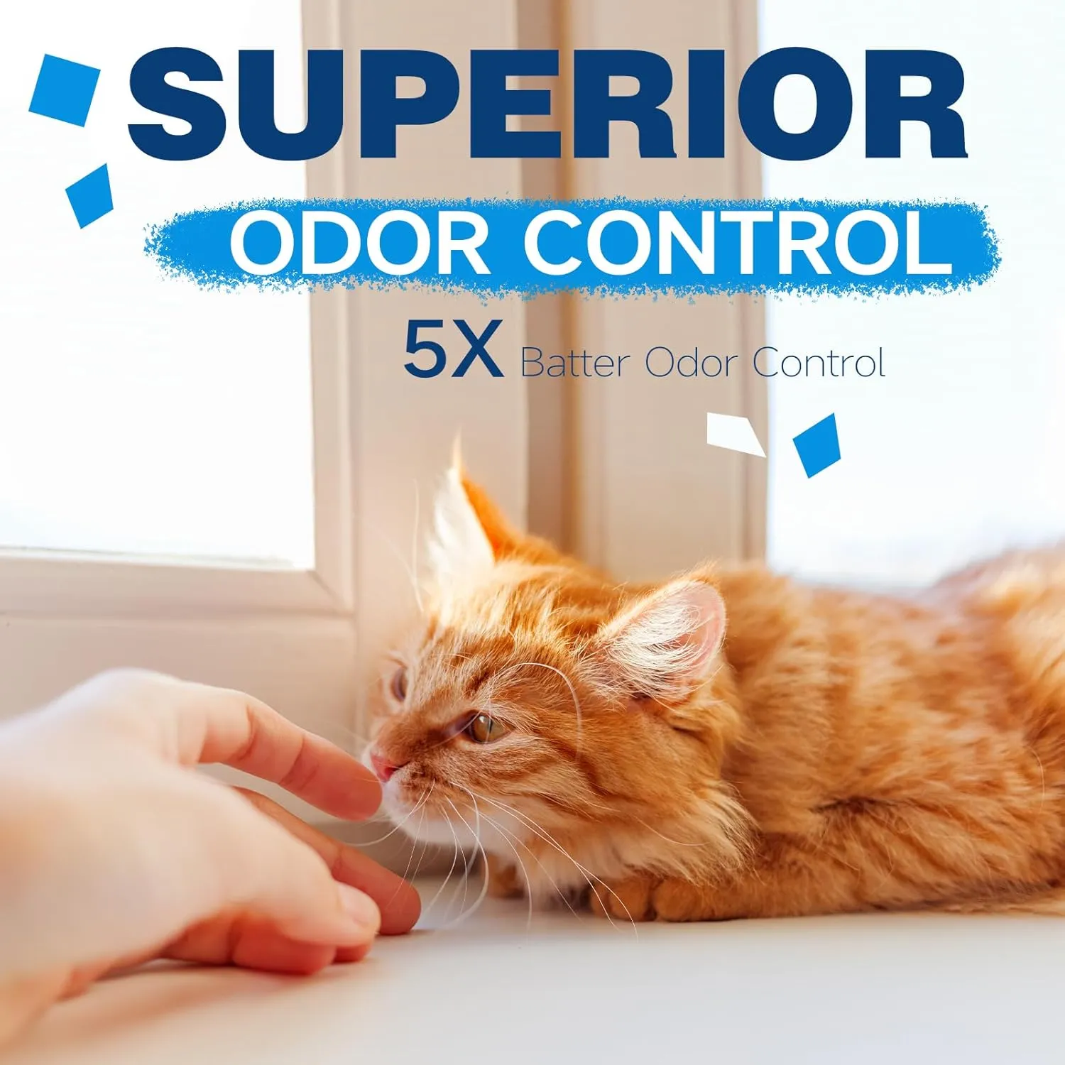 Made4Pets Cat Litter Crystals Kitty Litter Odor Control Crystal Litter Non Clumping No scooping Low Dust, Low Tracking, Lightweight, Dehydrates Waste,– 25.8 lbs (6 x 4.3 lb Packs)
