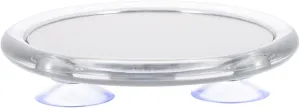 MAGICLULU Suction Cup Vanity Mirror Magnifying 20x Mirror Pocket Make up Mini Lighted Makeup Mirror Round Vanity Mirror Bathroom Shower Mirror Wall Plastic Frame Travel White Glass Sucker