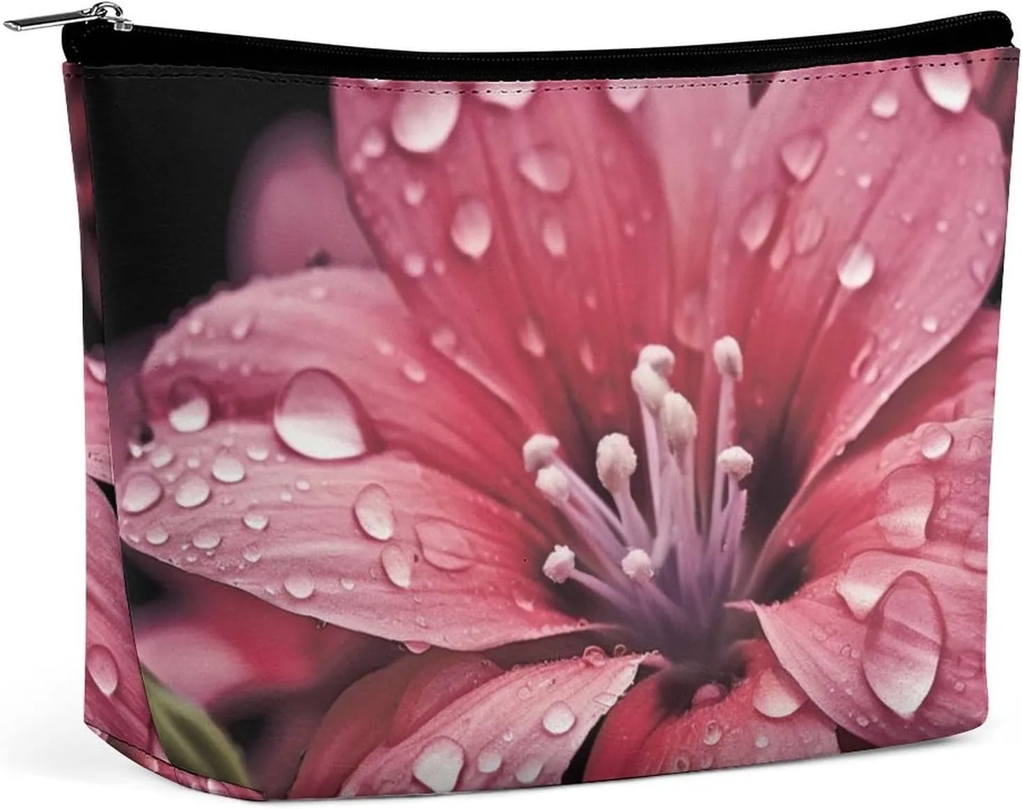 Makeup Bag Travel Cosmetic Bag Portable Flower Toiletry Bag Large Capacity Zipper Pouch Makeup Organizer Case Waterproof Toiletry Pouch for Women Men
