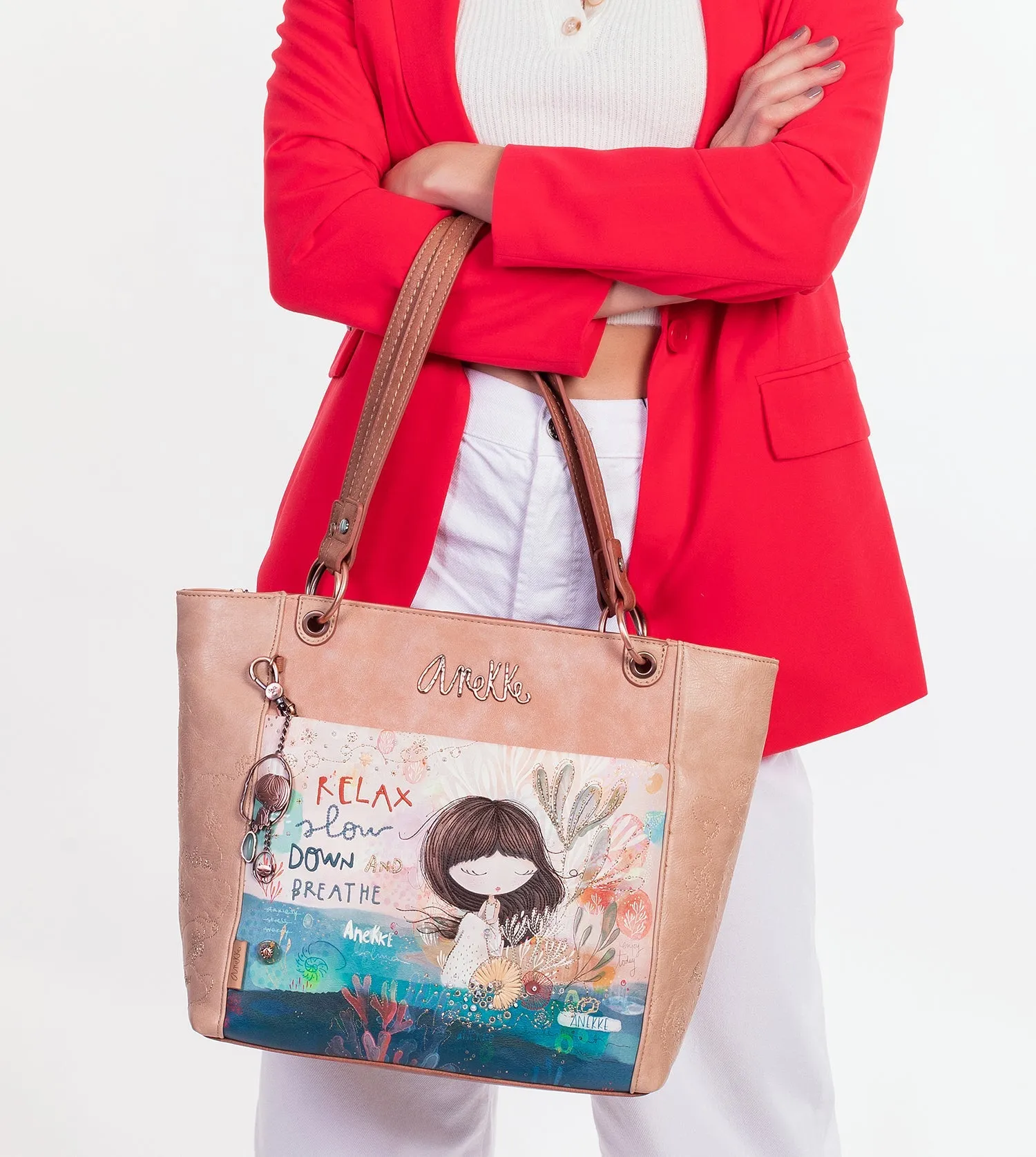 Mediterranean shopper handbag