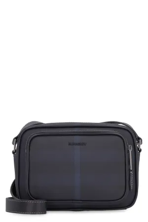 Messenger bag with check motif