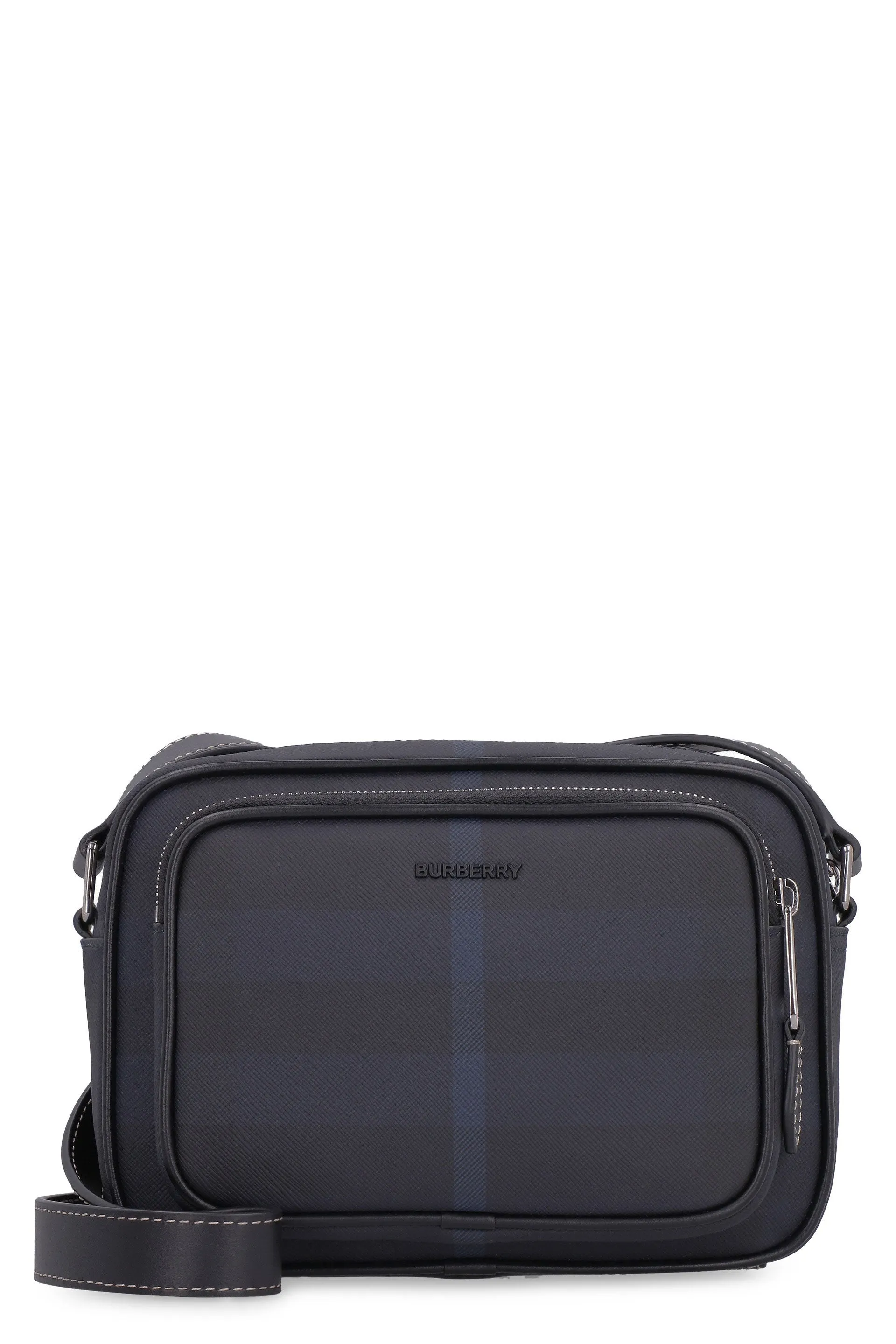Messenger bag with check motif