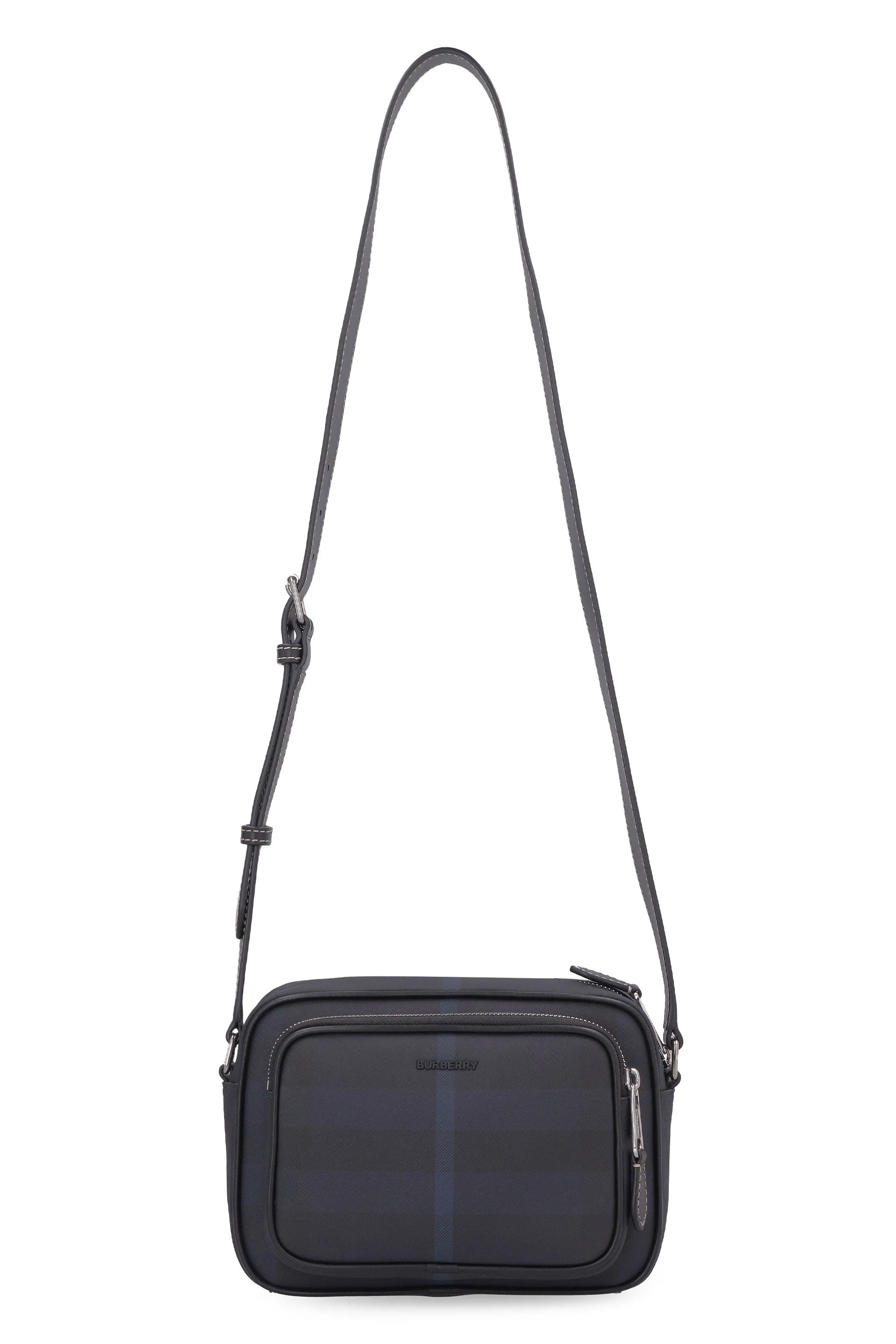 Messenger bag with check motif