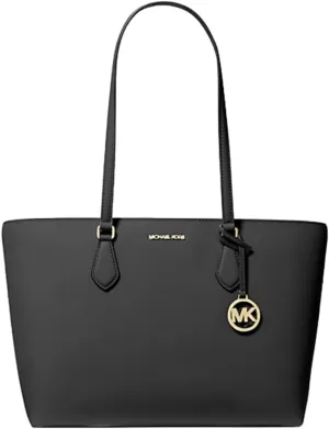 Michael Michael Kors Sheila Large Signature Logo Tote Bag (Black)