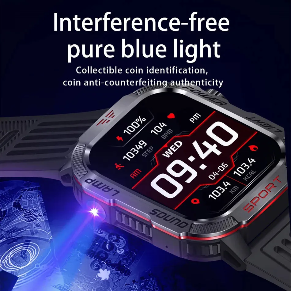 Military GPS Smartwatch for Huawei Xiaomi, Bluetooth, Waterproof