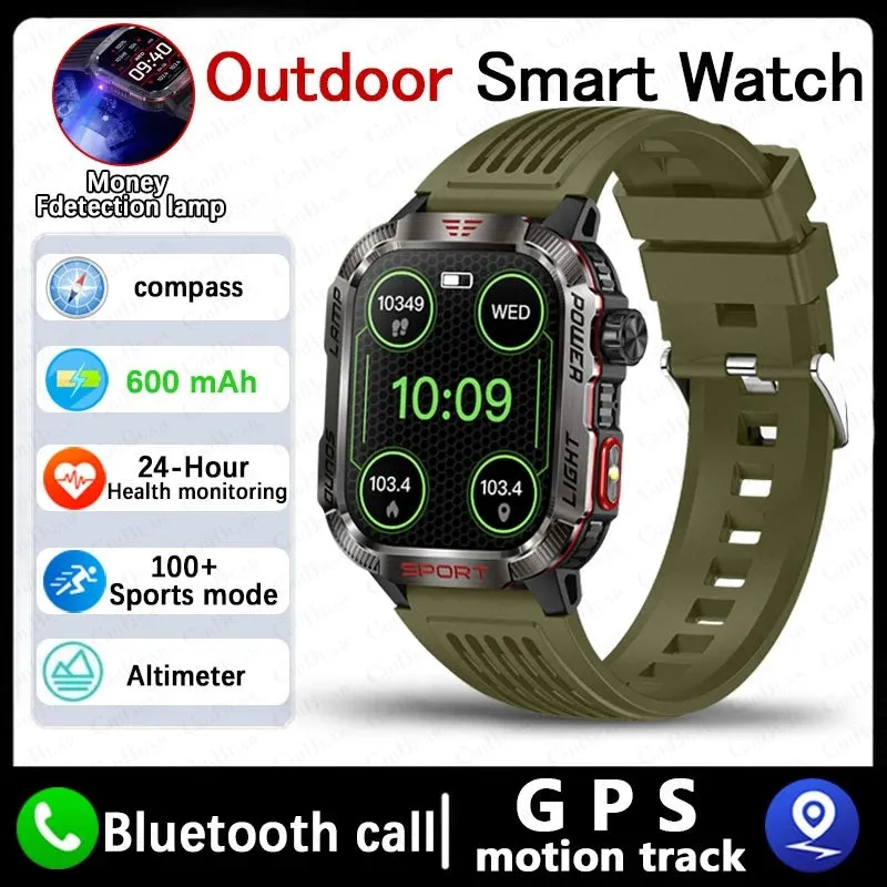 Military GPS Smartwatch for Huawei Xiaomi, Bluetooth, Waterproof