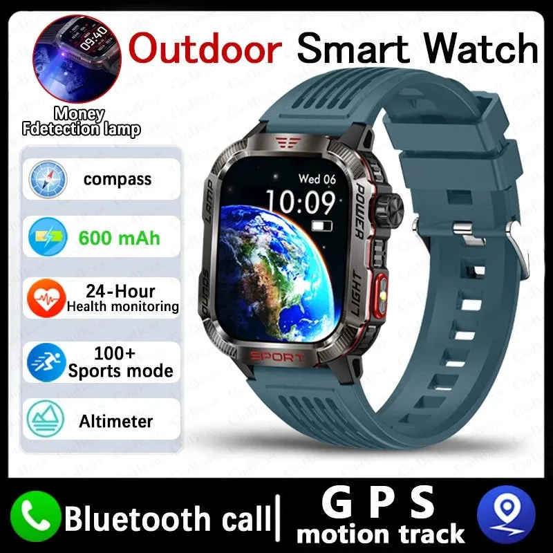 Military GPS Smartwatch for Huawei Xiaomi, Bluetooth, Waterproof