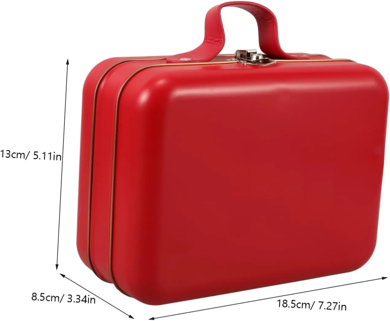 Mini Suitcase Boxes Makeup Container Travel Suitcase Candy Box Rectangular Handbag Tin Jewelry Container for Electronics