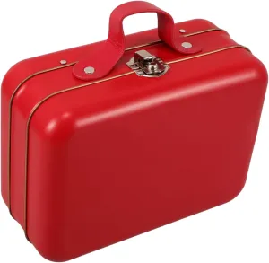 Mini Suitcase Boxes Makeup Container Travel Suitcase Candy Box Rectangular Handbag Tin Jewelry Container for Electronics