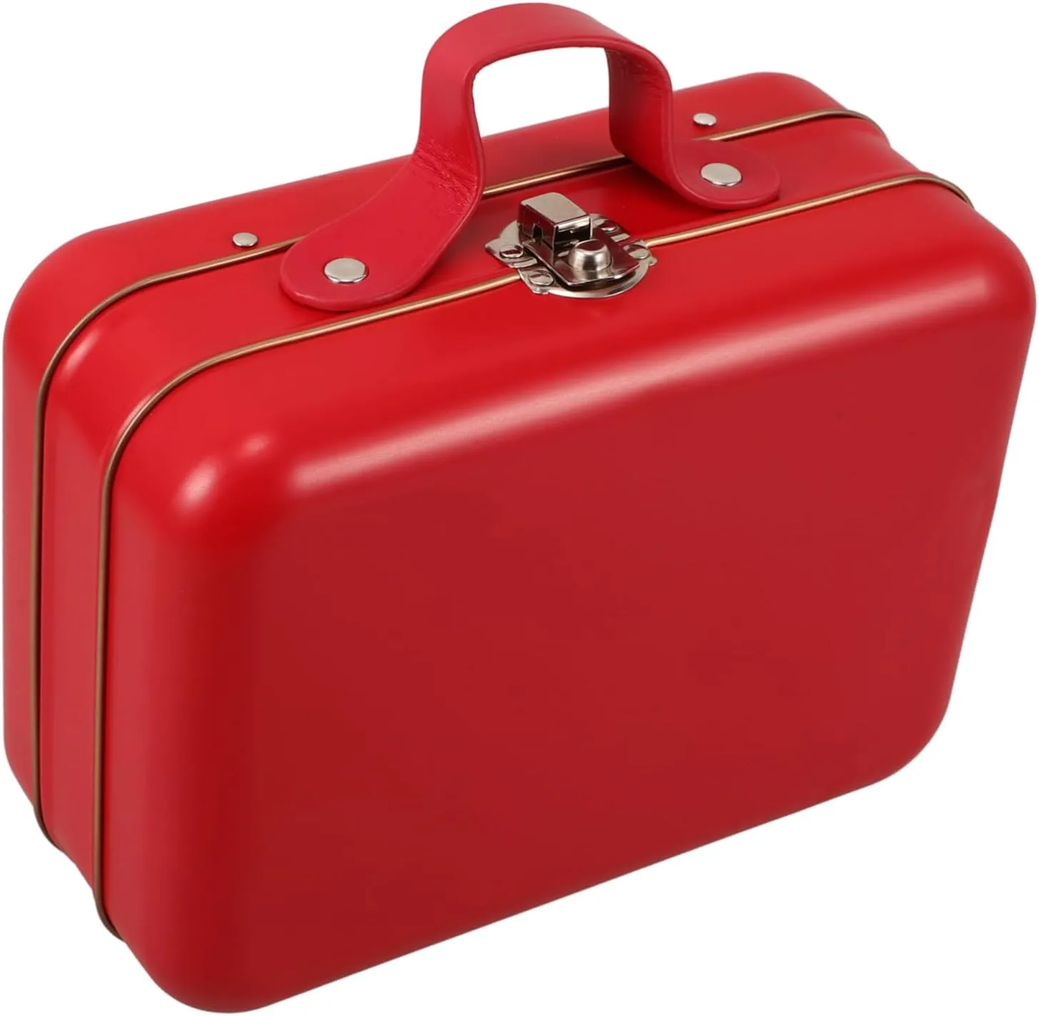 Mini Suitcase Boxes Makeup Container Travel Suitcase Candy Box Rectangular Handbag Tin Jewelry Container for Electronics