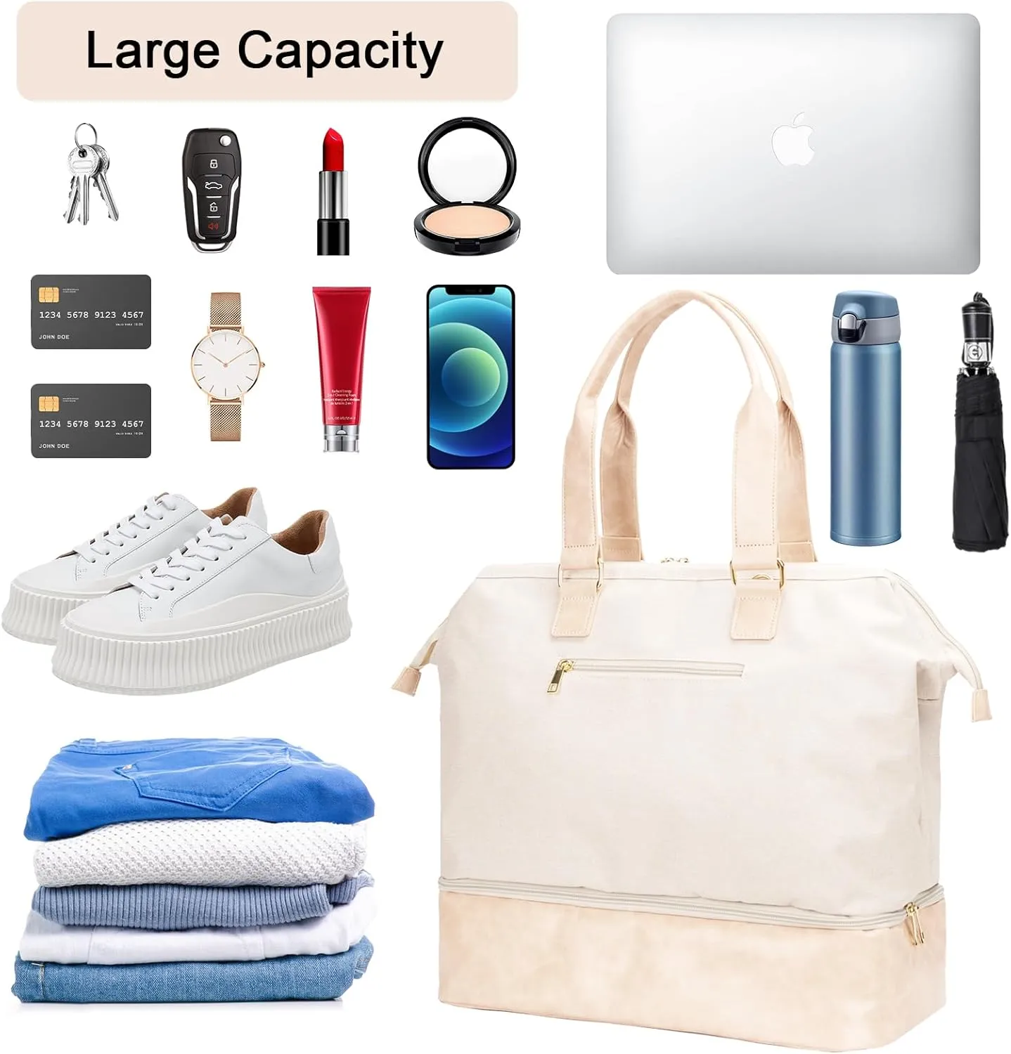 Mini Weekender Bag,Maple