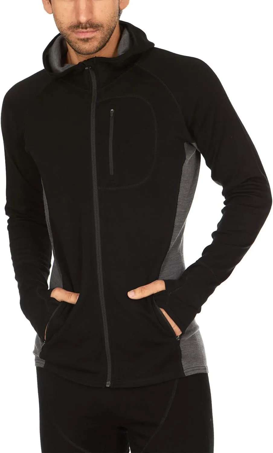 Minus33 Merino Wool Trailblazer Men's Full Zip Hoodie - No Itch Renewable Fabric