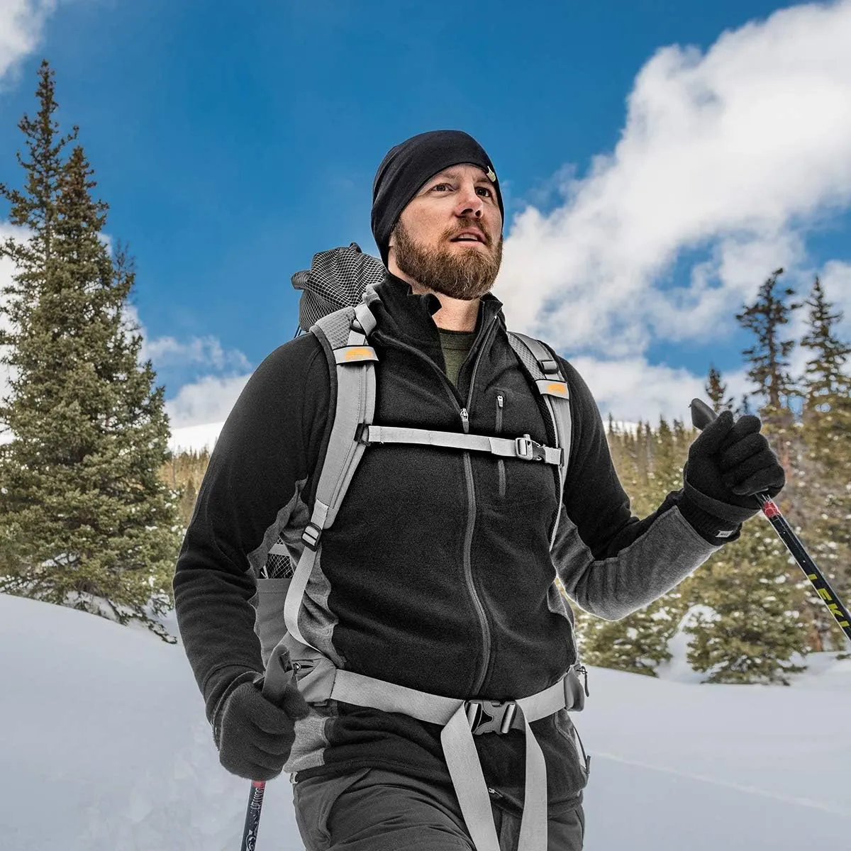 Minus33 Merino Wool Trailblazer Men's Full Zip Hoodie - No Itch Renewable Fabric