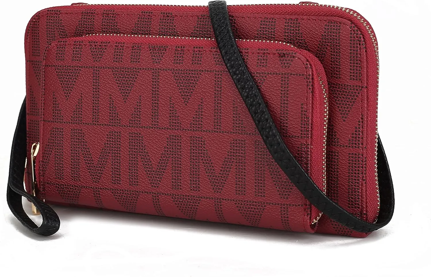 MKF Collection Women's Crossbody Phone Bag, Vegan Leather shoulder Bag Cell phone bag Wallet Purse Handbag by Mia K