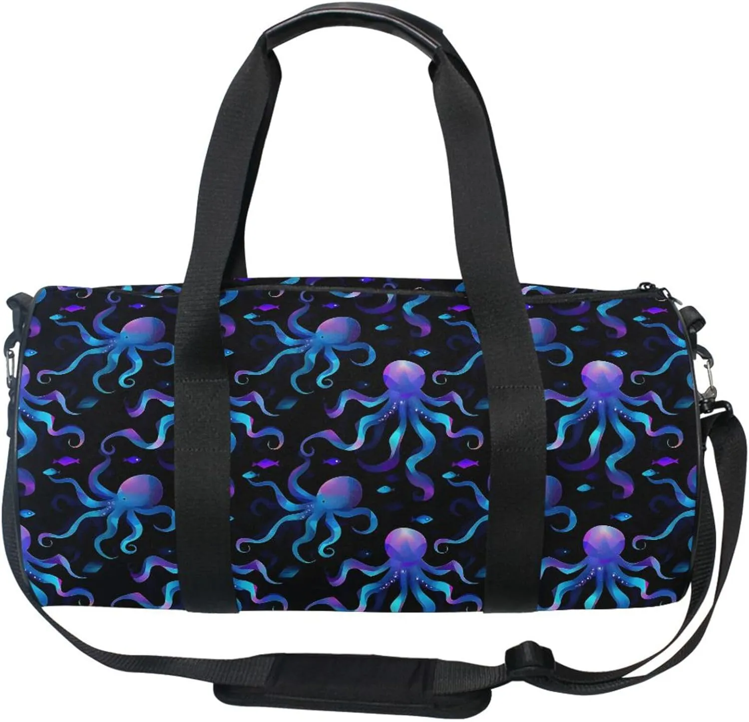 MNSRUU Sports Duffel Bags, Octopus Athletic Gym Bag Overnight Workout Travel Tote Luggage for Men Women Yoga