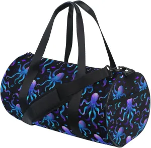 MNSRUU Sports Duffel Bags, Octopus Athletic Gym Bag Overnight Workout Travel Tote Luggage for Men Women Yoga