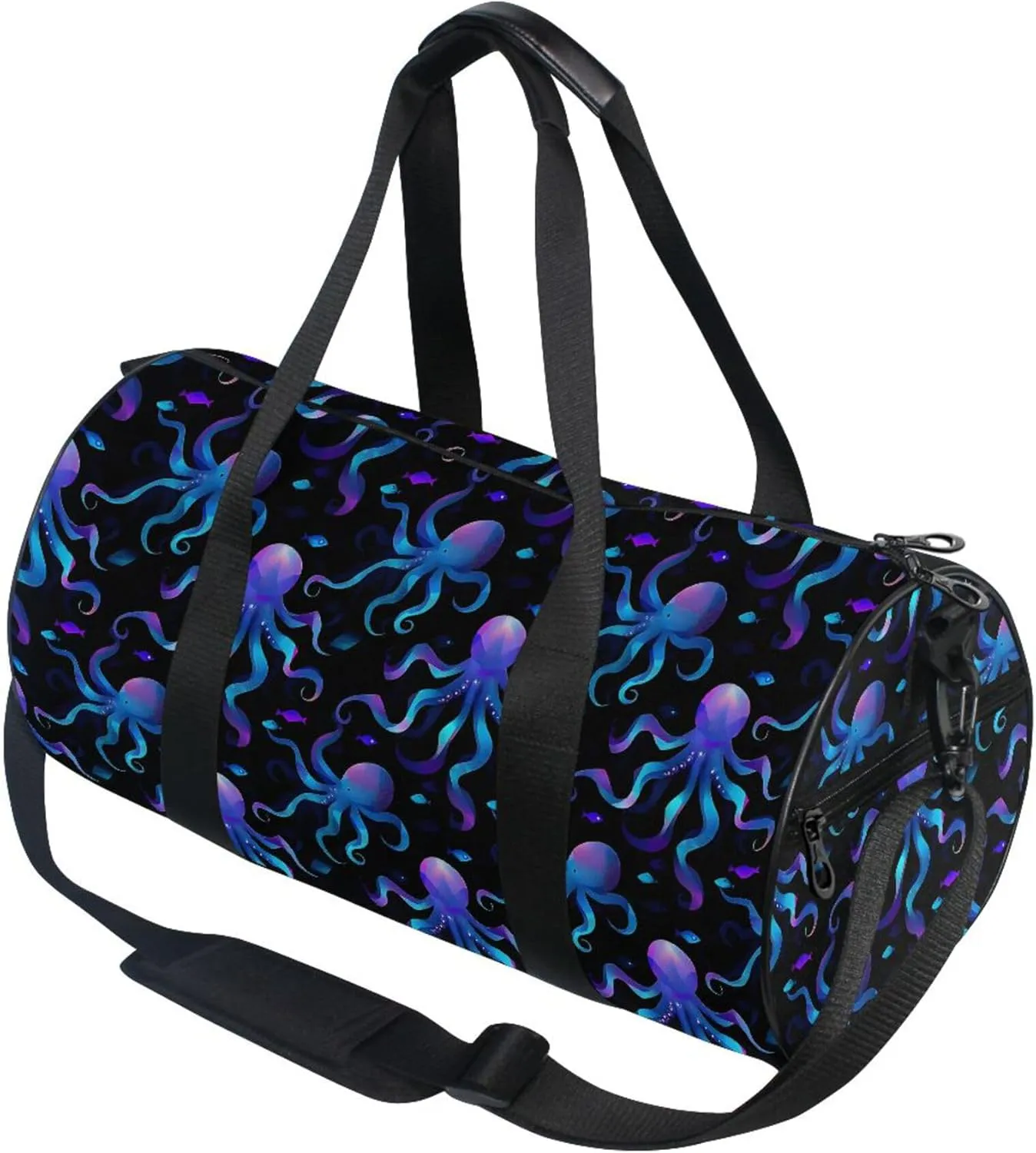 MNSRUU Sports Duffel Bags, Octopus Athletic Gym Bag Overnight Workout Travel Tote Luggage for Men Women Yoga
