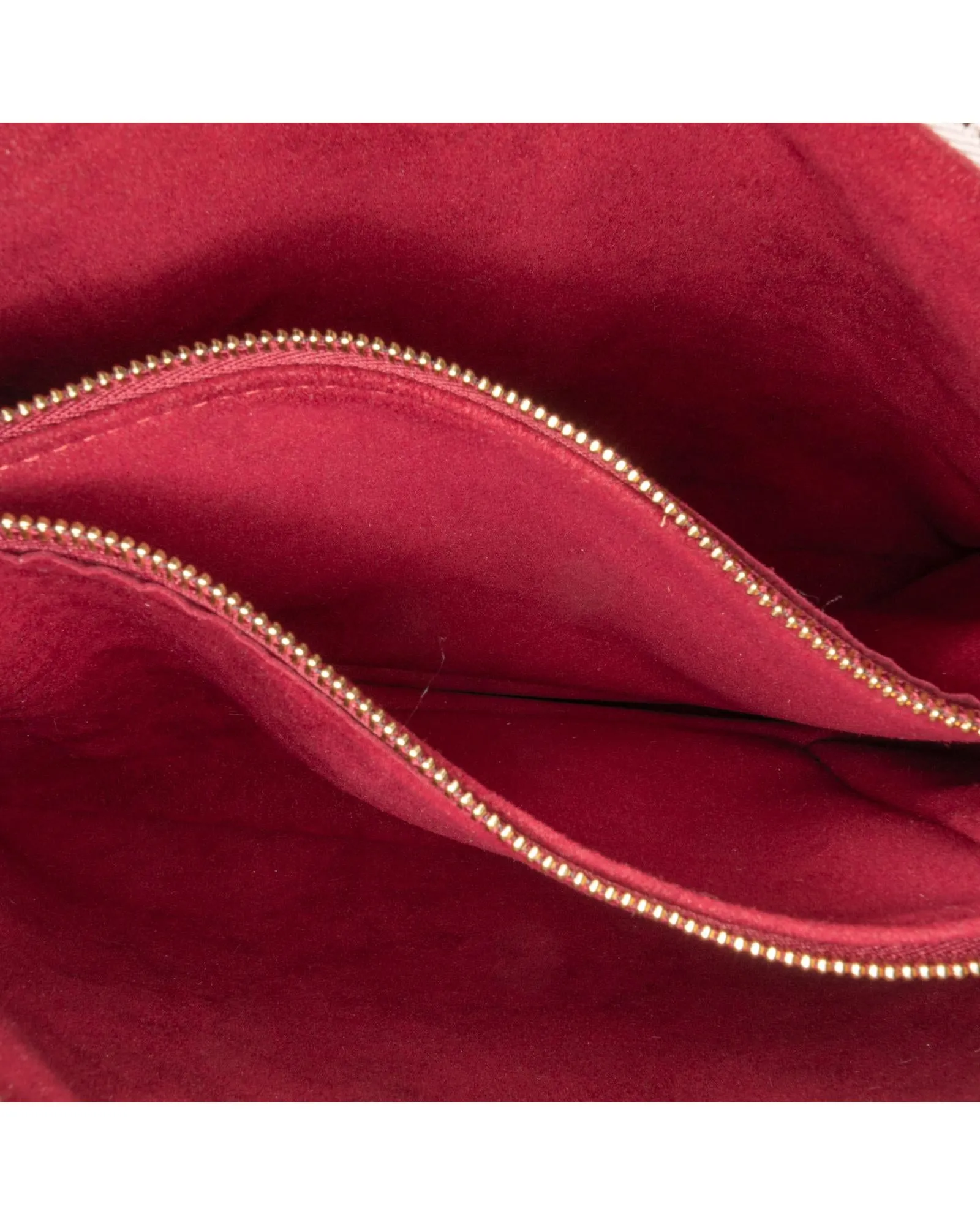 Monogram Embossed Puffy Lambskin Bag with Gold-Tone Chain and Detachable Strap